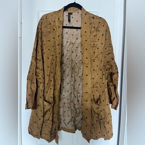 Knot Sisters Mustard Blazer with Black Accents